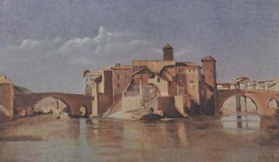 Jean Baptiste Camille  Corot Ile et pont San Bartolomeo (mk11) China oil painting art